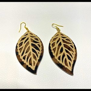 Faux Leather Earrings